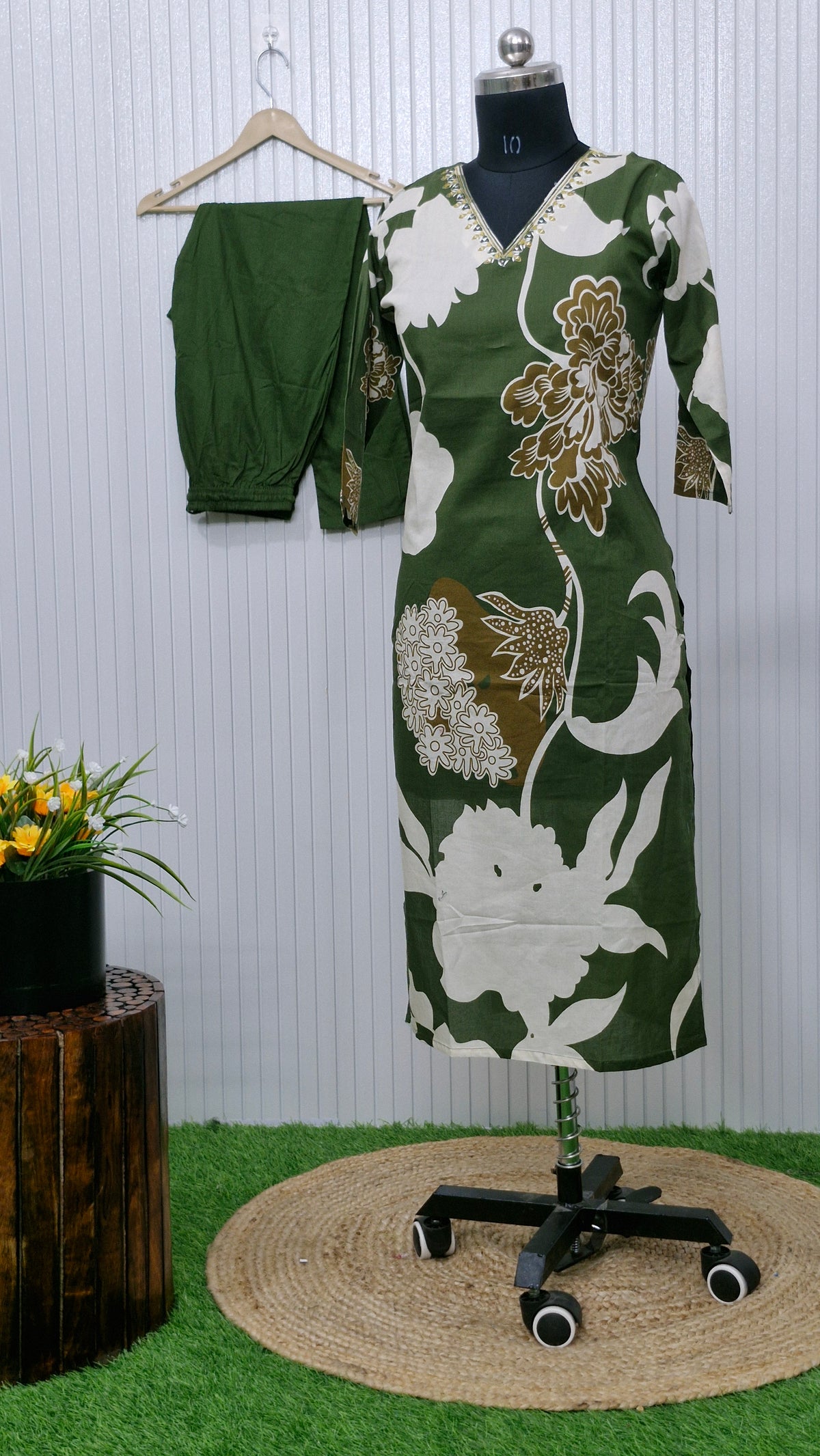 Bloom Cotton Printed Suit Set