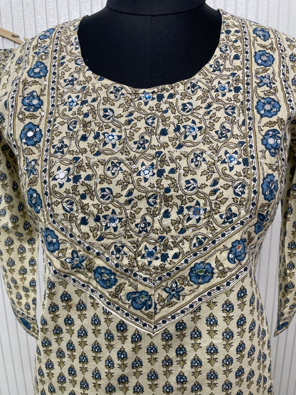 Zehra Block Print Cotton Ensemble